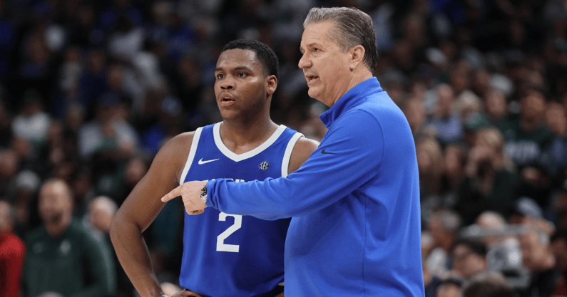 John Calipari, Sahvir Wheeler Champions Classic