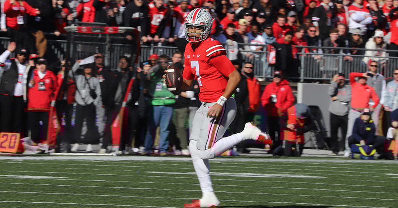 C.J. Stroud by Matt Parker -- Lettermen Row --