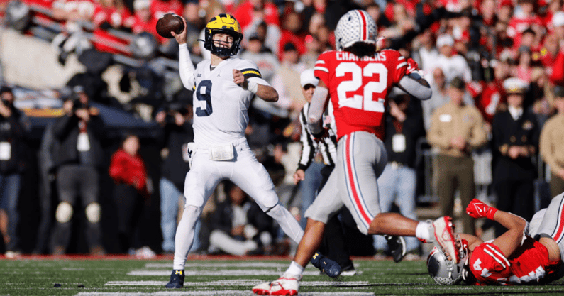 Michigan quarterback J.J. McCarthy had a big day against Ohio State.