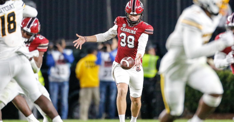 South Carolina punter Kai Kroeger (Photo by Chris Gillespie | GamecockCentral)