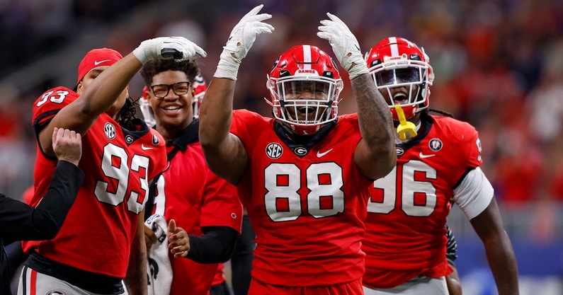 Georgia Bulldogs on Pro Football Focus 2022 NFL Draft Big Board - On3