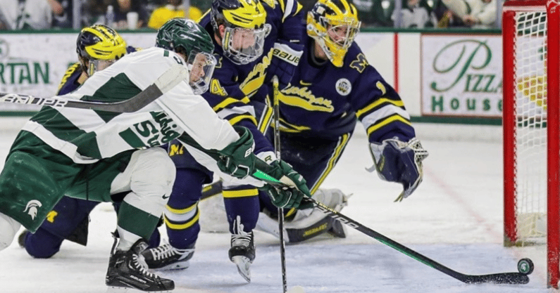 Penn State hockey  Lions top Michigan, 3-0; program's first win