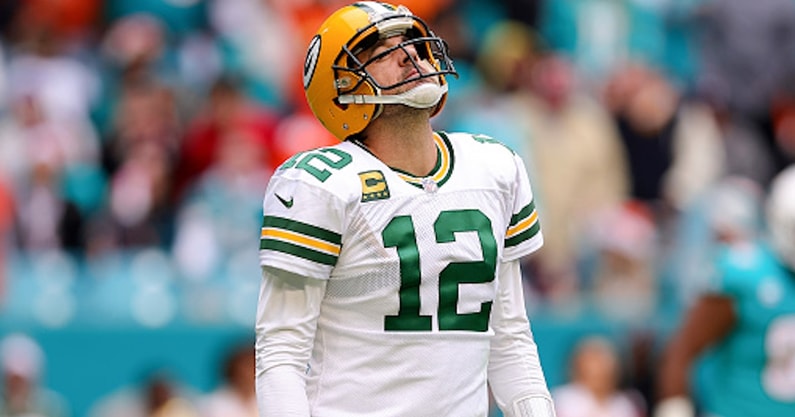 aaron rodgers in dolphins uniform