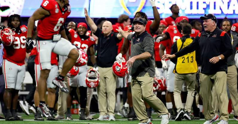 WATCH: Kirby Smart calls out team, Stetson Bennett after Peach Bowl win: 'I  don't know that we're ready for TCU