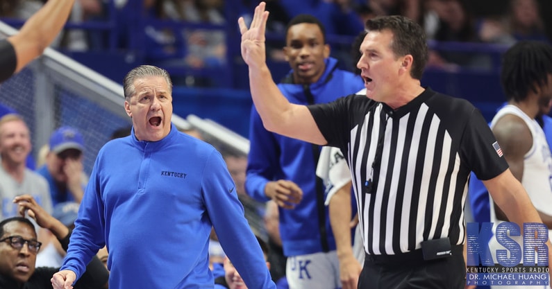 John Calipari, Doug Shows, referee, officials