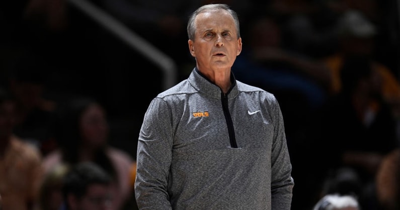 KNOXVILLE, TENNESSEE - JANUARY 03: Head coach Rick Barnes of the Tennessee Volunteers stands on the court during the game against the Mississippi State Bulldogs in the first half at Thompson-Boling Arena on January 03, 2023 in Knoxville, Tennessee. (Photo