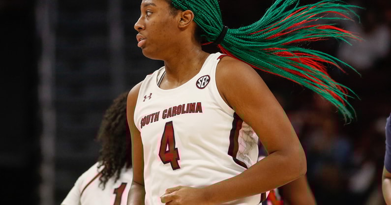 aliyah-boston_52610087890_o - South Carolina men's basketball - January 5 2023 - Credit Chris Gillespie Gamecock Central