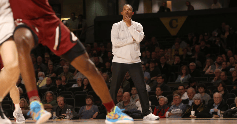 South Carolina head coach Lamont Paris watches during game at Vanderbilt