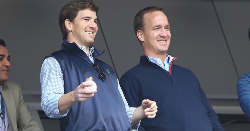 LOOK: Peyton Manning's son trolls uncle Eli Manning while
