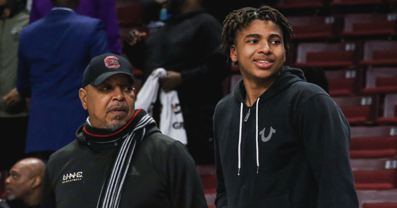 South Carolina signee Collin Murray-Boyles during an unofficial visit to Columbia