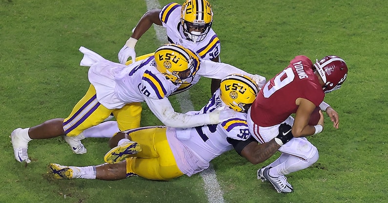 LSU Defensive line football