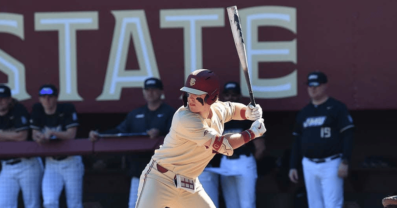 FSU Baseball on X: James Tibbs wins it! RBI single through the