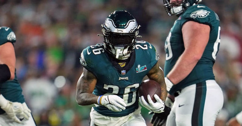 Brian Westbrook says Miles Sanders may carry the load for the Eagles