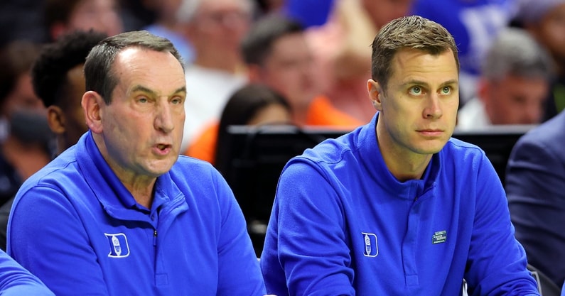 Mark Mitchell, Jon Scheyer discuss the leadership transition at Duke in  first season without Coach K - On3
