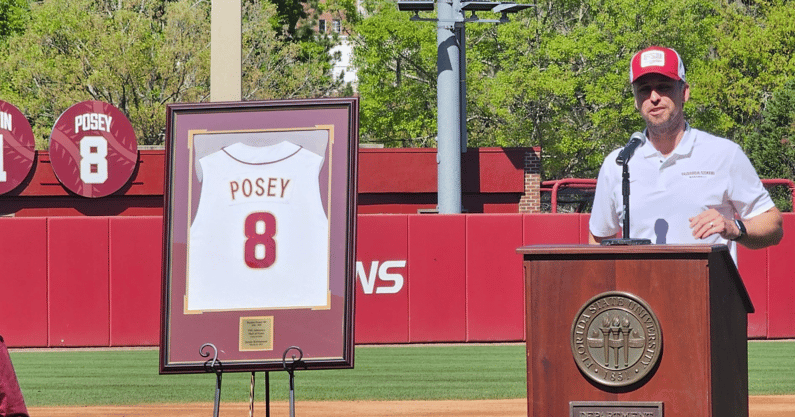 Warchant TV: Florida State retires Buster Posey's No. 8 jersey