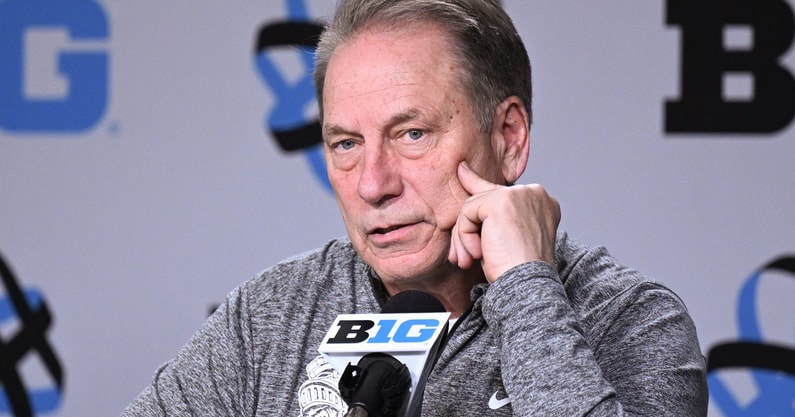 Tom Izzo speaks after Michigan State's loss to Ohio State in the Big Ten Tournament