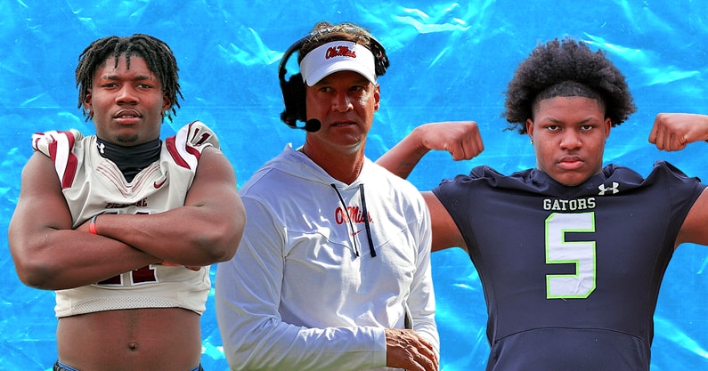 Jamonta Waller, Lane Kiffin and Kamarion Franklin