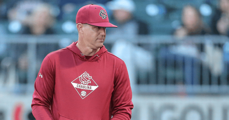 South Carolina head coach Mark Kingston during a game at Charlotte