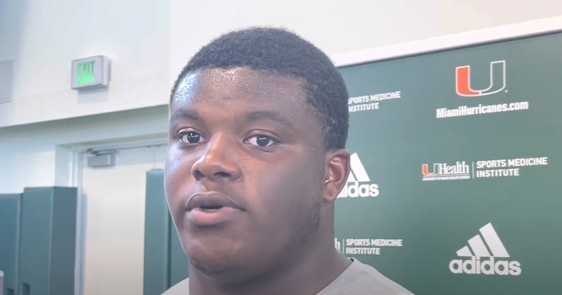 Miami OL Javion Cohen