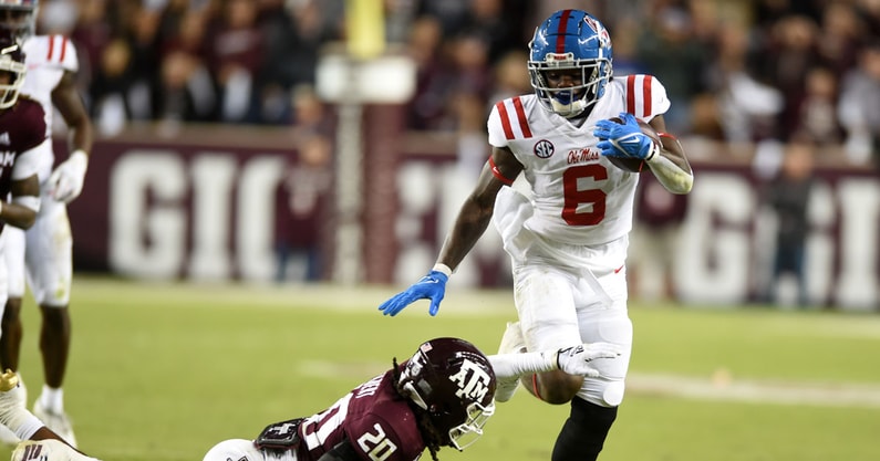 Zach Evans, Ole Miss Rebels running back