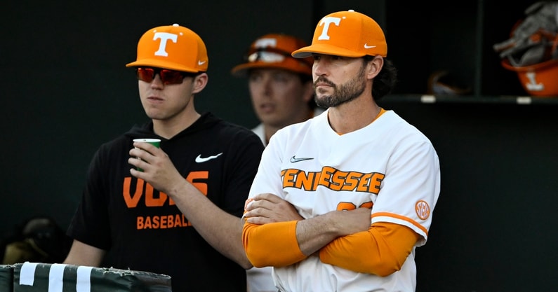 Andrew Lindsey reacts to walk-off win over Vanderbilt