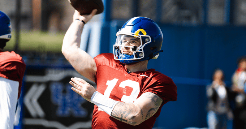 devin-leary-micd-up-kentucky-football-spring-practice