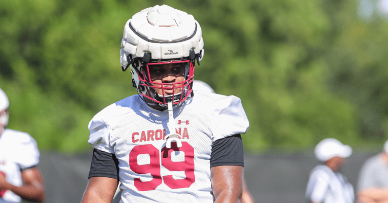 South Carolina defensive lineman D'Andre Martin during a practice
