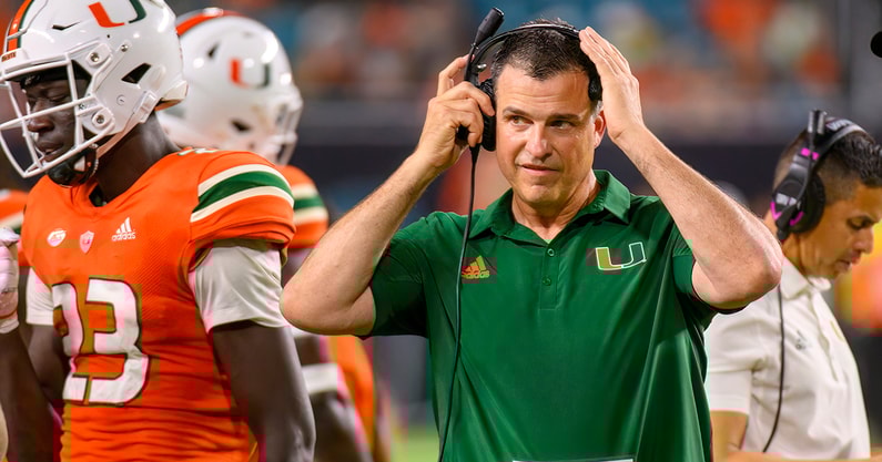 Miami coach Mario Cristobal