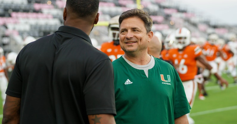 shannon dawson miami spring game