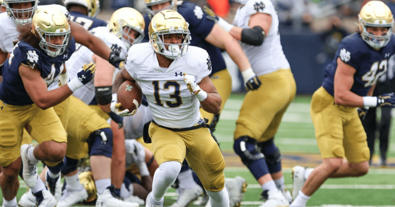 notre dame running back gi'bran payne