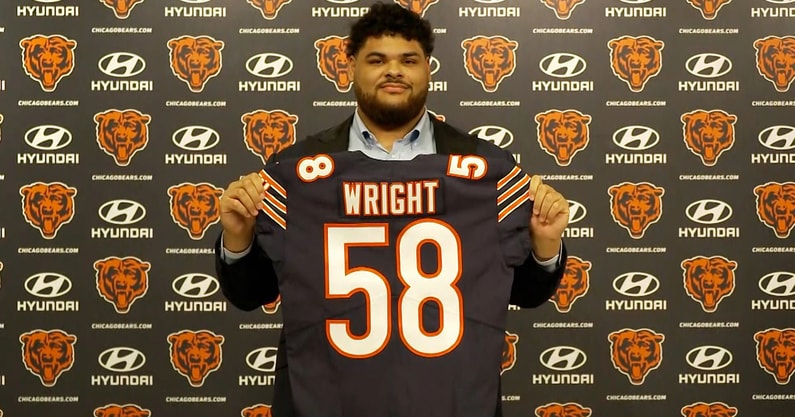 A week of practice, workout led Bears to picking Darnell Wright