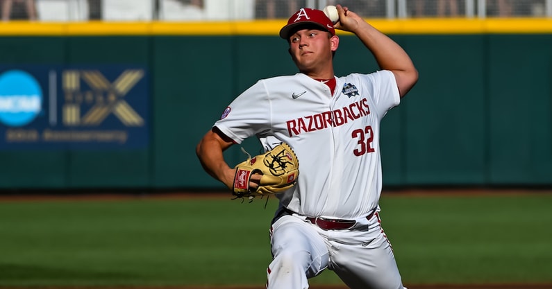 NCAA Baseball: College World Series-Arkansas vs Ole Miss