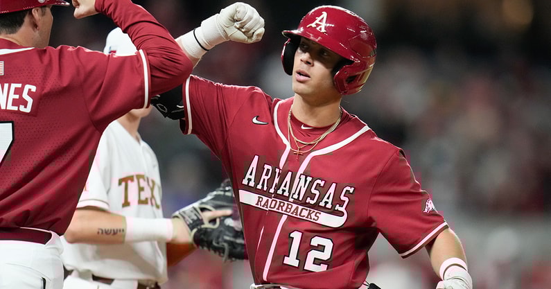 Arkansas outfielder Tavian Josenberger