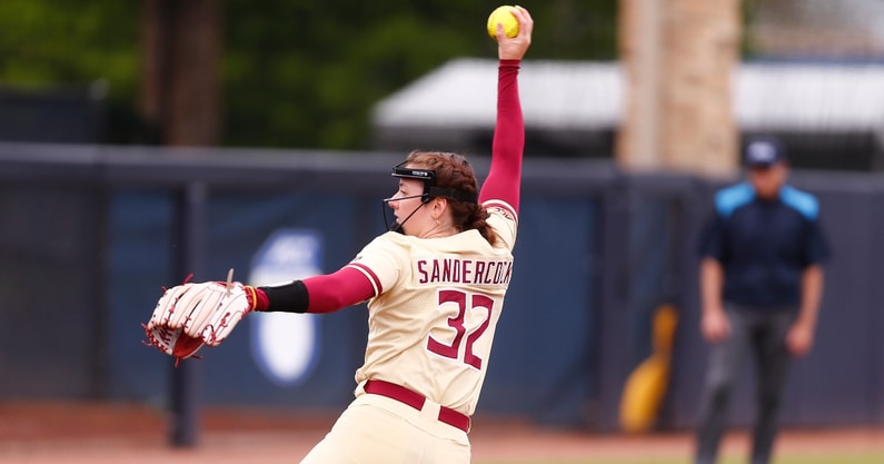 florida-state-pitcher-kathryn-sandercock-pitches-perfect-game-to-lift-seminoles-to-super-regionals