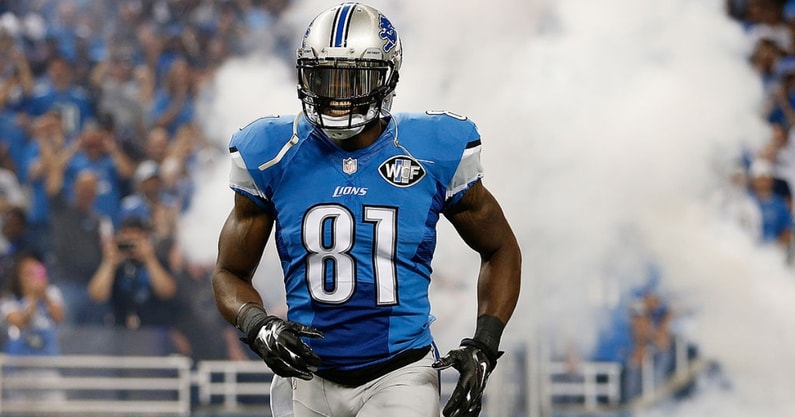 Calvin Johnson visits Lions OTAs, says he's a fan of Dan Campbell