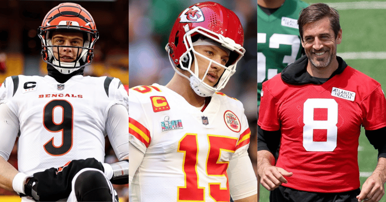 Joe Burrow, Patrick Mahomes, Aaron Rodgers