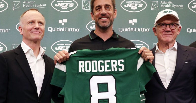 New York Jets Introduce Quarterback Aaron Rodgers