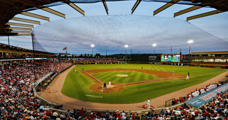 Arkansas vs TCU, Fayetteville Regional enters weather delay due to lightning