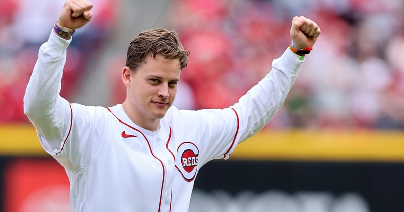 Bengals' star Joe Burrow shows off batting skills, hits bombs in Reds  practice