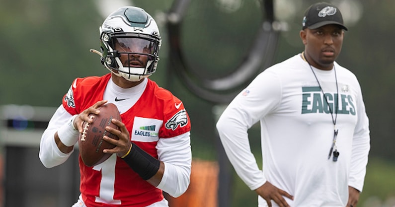 Jalen Hurts eager to be 'on same page' as Eagles OC Brian Johnson - On3