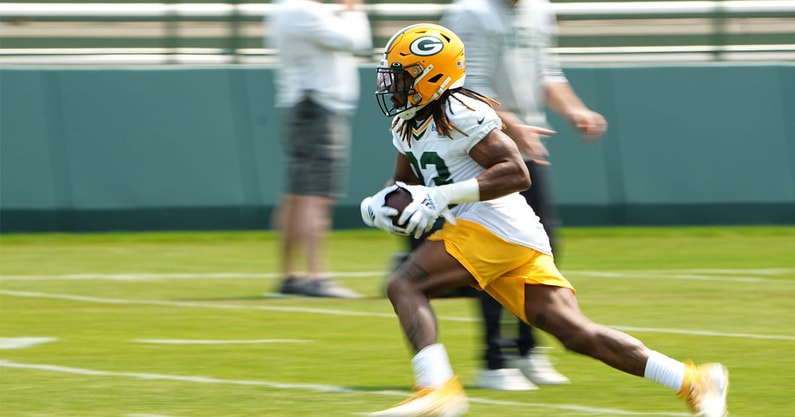 Injury updates on Green Bay Packers running back Aaron Jones, wide receiver  Christian Watson, Detroit Lions David Montgomery for 'TNF'