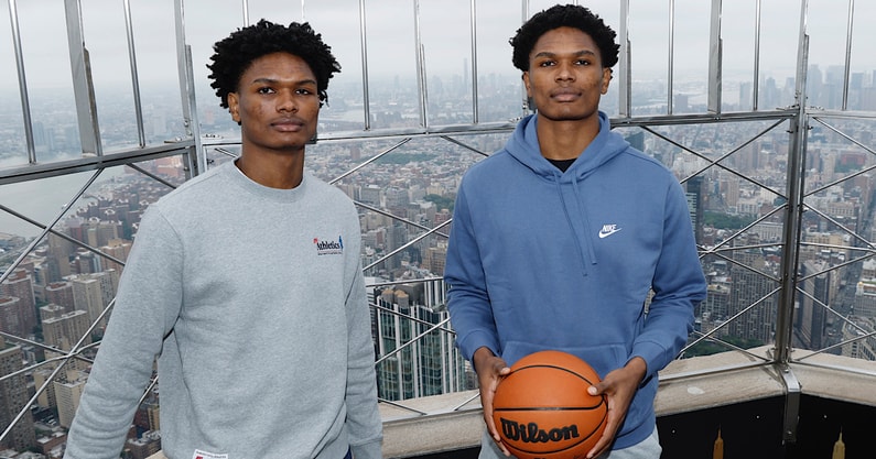 NBA Draft Prospects The Thompson Twins Visit the Empire State Building