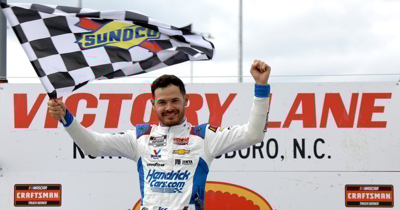 Kyle Larson Victory Lane