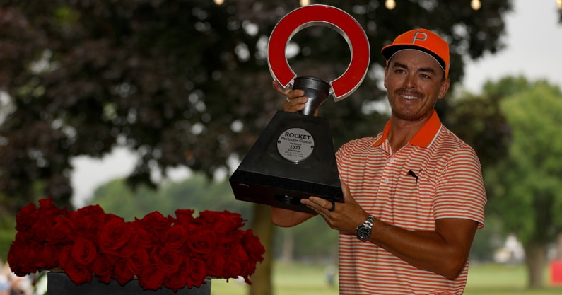 Rickie Fowler shares message to fans after Rocket Mortgage Classic win