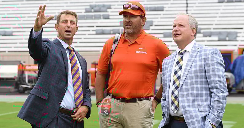 Dabo Swinney and Thad Turnipseed