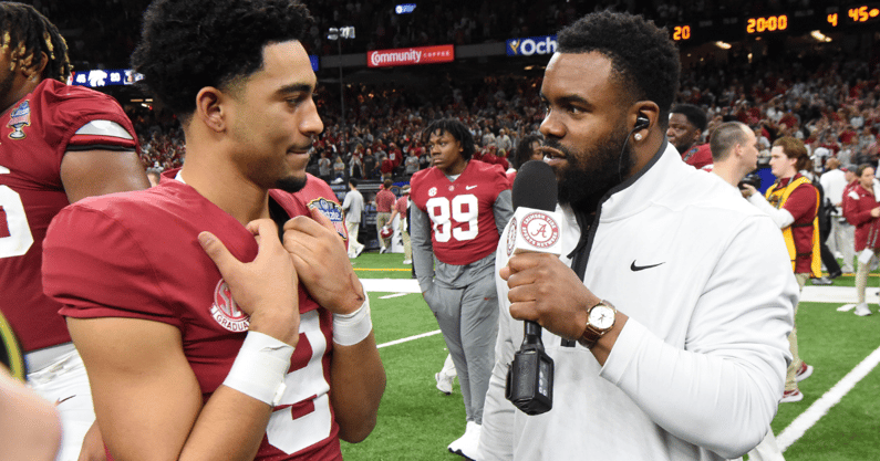 Bryce Young and Mark Ingram