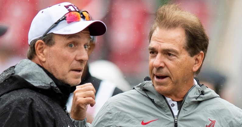 SEC coaches Jimbo Fisher and Nick Saban