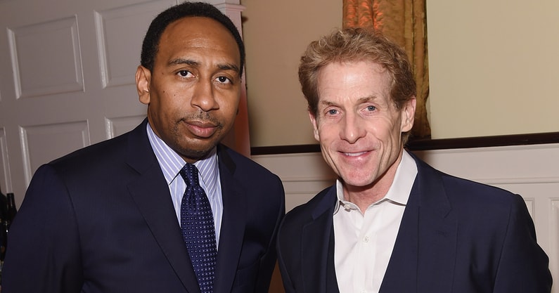 ESPN commentator Stephen A. Smith and former ESPN personality Skip Bayless