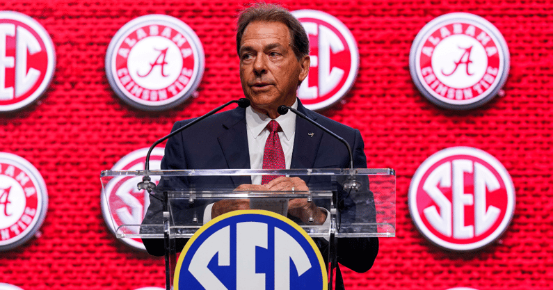 Alabama coach Nick Saban