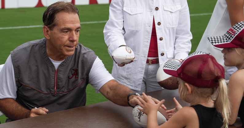 Alabama coach Nick Saban